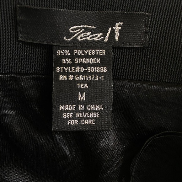 Black strapless Mini Party Dress studded details black - Picture 8 of 8